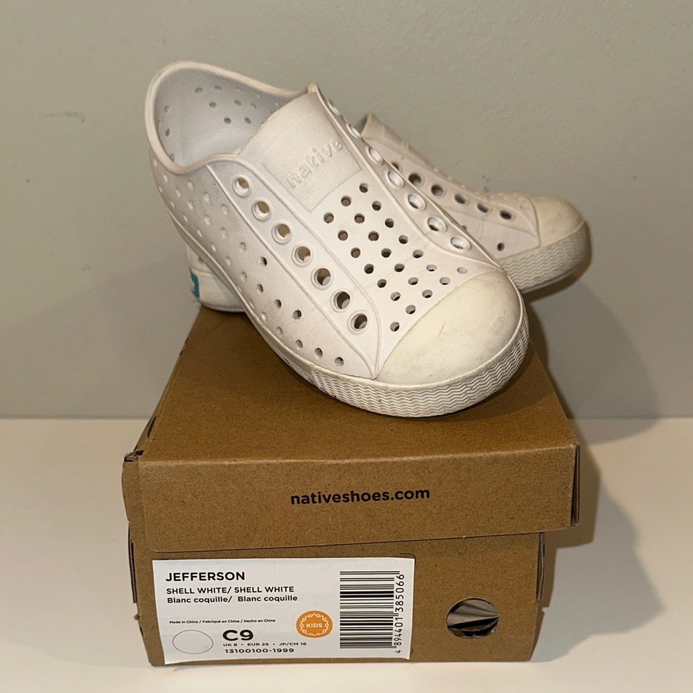 Native Kids Jefferson Sneakers - Classic White